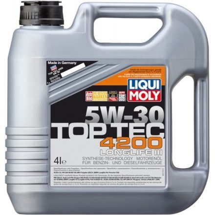 Liqui Moly Top Tec 4200 5W30 LM3715+8972 4+1 liter