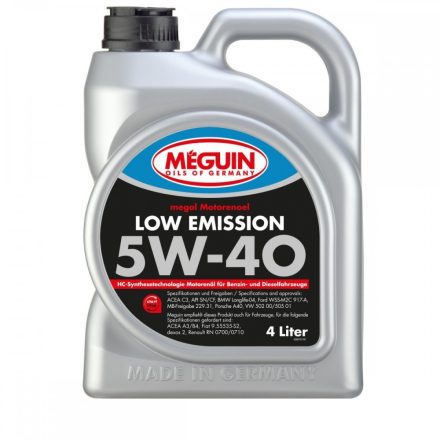 Meguin Low Emission 5W40 4 liter