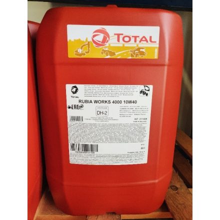 Total Rubia Works 4000 10W40 20 liter