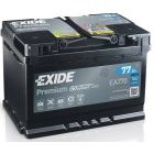 EA770 Exide akkumulátor 12V 77Ah J+