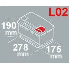 EA770 Exide akkumulátor 12V 77Ah J+
