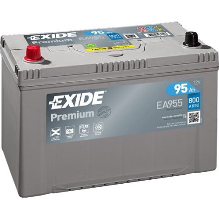 EA955 Exide akkumulátor 12V 95Ah B+