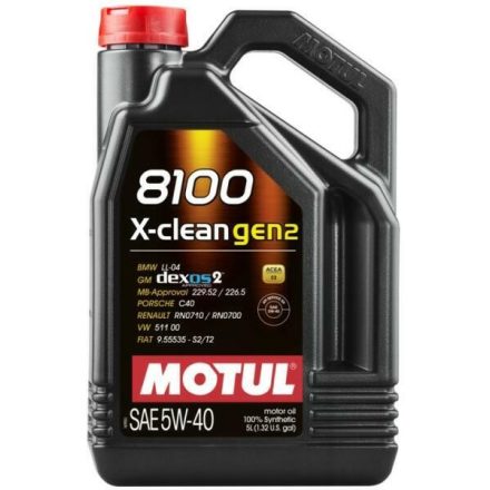 Motul 8100 X-clean gen2 5W40 5 liter