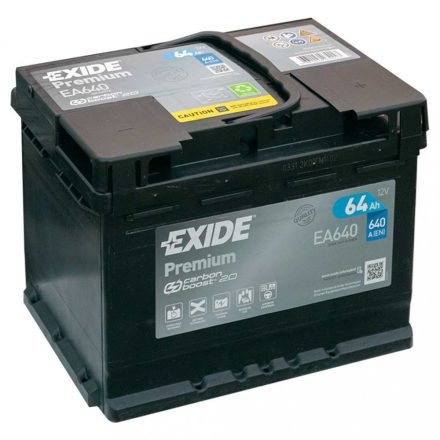EA640 Exide akkumulátor 12V 64Ah J+