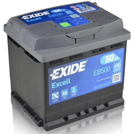 EB500 Exide akkumulátor 12V 50Ah J+