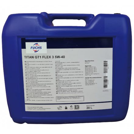 Fuchs Titan GT1 Flex 3 5W40 20 liter