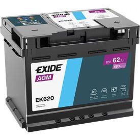 Exide AGM akkumulátor 62 Ah 680A Jobb+