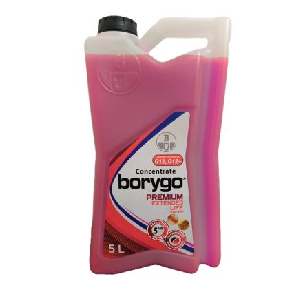 Borygo PREMIUM Extended Life G12/G12+ 5 liter piros fagyálló koncentrátum
